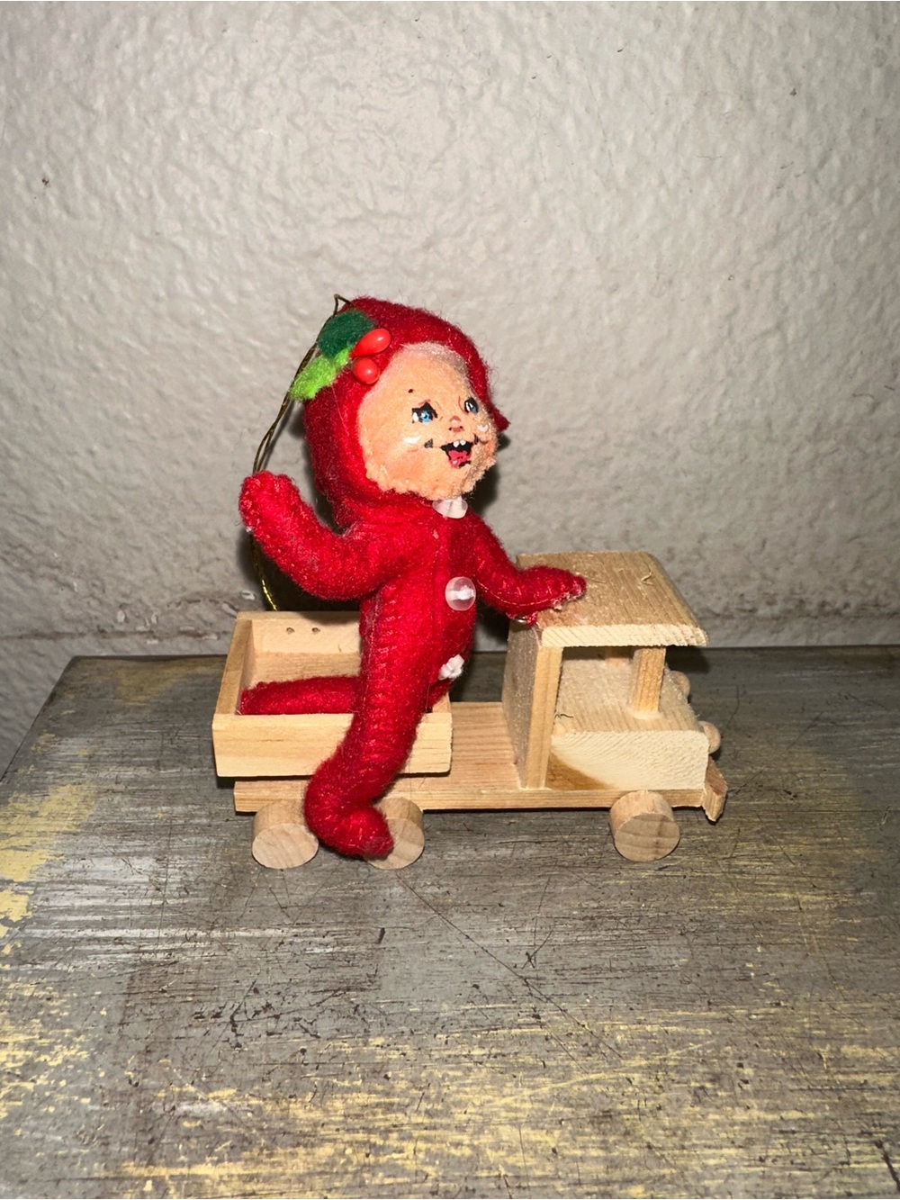 Annalee Doll With Truck Christmas Ornament